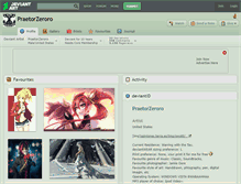 Tablet Screenshot of praetorzeroro.deviantart.com