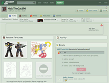 Tablet Screenshot of nickithecat890.deviantart.com