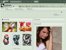 Tablet Screenshot of meliicant.deviantart.com