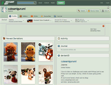 Tablet Screenshot of cuteamigurumi.deviantart.com