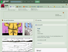 Tablet Screenshot of kuje.deviantart.com