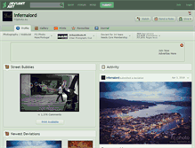 Tablet Screenshot of infernalord.deviantart.com