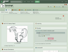 Tablet Screenshot of equusangel.deviantart.com