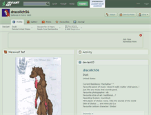 Tablet Screenshot of dracolich56.deviantart.com