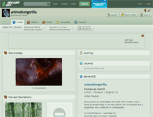 Tablet Screenshot of animationgorilla.deviantart.com