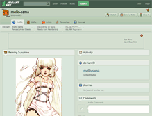 Tablet Screenshot of mello-sama.deviantart.com