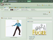 Tablet Screenshot of frasier-club.deviantart.com