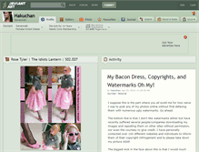 Tablet Screenshot of hakuchan.deviantart.com