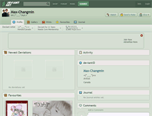 Tablet Screenshot of max-changmin.deviantart.com