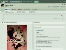 Tablet Screenshot of claireystyle.deviantart.com