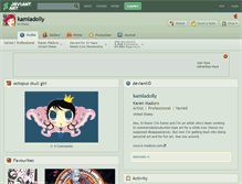 Tablet Screenshot of kamladolly.deviantart.com