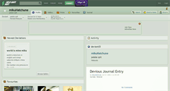 Desktop Screenshot of mikuhatchune.deviantart.com