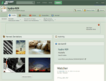 Tablet Screenshot of hydro-909.deviantart.com