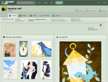 Tablet Screenshot of karama-wari.deviantart.com