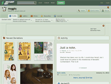 Tablet Screenshot of meggits.deviantart.com