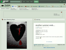 Tablet Screenshot of duskbat.deviantart.com
