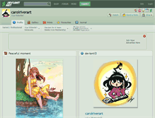 Tablet Screenshot of carolriverart.deviantart.com