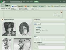 Tablet Screenshot of dragens.deviantart.com