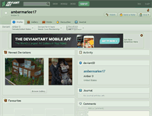 Tablet Screenshot of ambermariee17.deviantart.com