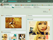 Tablet Screenshot of kim-tram.deviantart.com