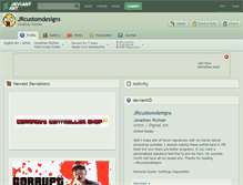 Tablet Screenshot of jrcustomdesigns.deviantart.com