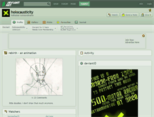 Tablet Screenshot of holocausticity.deviantart.com
