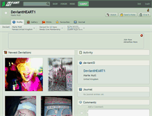 Tablet Screenshot of deviantheart1.deviantart.com