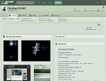 Tablet Screenshot of christian310382.deviantart.com