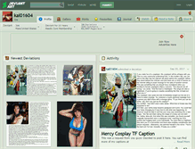 Tablet Screenshot of kai01604.deviantart.com