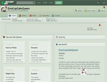 Tablet Screenshot of emocupcakequeen.deviantart.com