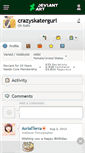 Mobile Screenshot of crazyskatergurl.deviantart.com