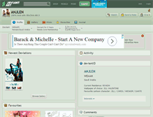 Tablet Screenshot of anjlen.deviantart.com