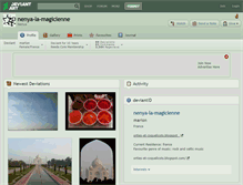 Tablet Screenshot of nenya-la-magicienne.deviantart.com