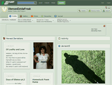 Tablet Screenshot of obessedzeldafreak.deviantart.com