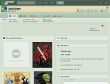 Tablet Screenshot of jakegeiger.deviantart.com