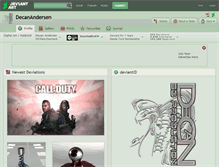 Tablet Screenshot of decanandersen.deviantart.com