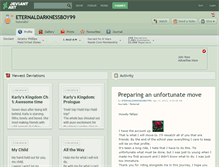 Tablet Screenshot of eternaldarknessboy99.deviantart.com