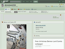 Tablet Screenshot of demoniacalchild.deviantart.com