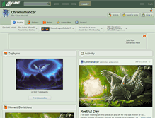 Tablet Screenshot of chromamancer.deviantart.com