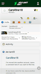 Mobile Screenshot of carolline18.deviantart.com