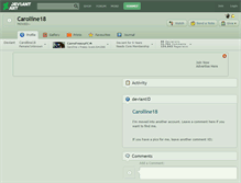 Tablet Screenshot of carolline18.deviantart.com