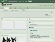 Tablet Screenshot of precious-jules.deviantart.com
