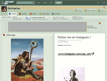 Tablet Screenshot of devmarine.deviantart.com