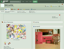 Tablet Screenshot of dark-lumina.deviantart.com