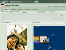 Tablet Screenshot of maximum-the-quack.deviantart.com