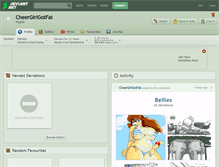 Tablet Screenshot of cheergirlgotfat.deviantart.com