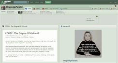 Desktop Screenshot of dragonagefanatic.deviantart.com