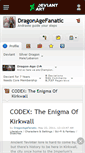 Mobile Screenshot of dragonagefanatic.deviantart.com
