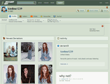 Tablet Screenshot of icedtea1239.deviantart.com