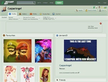 Tablet Screenshot of casparangel.deviantart.com